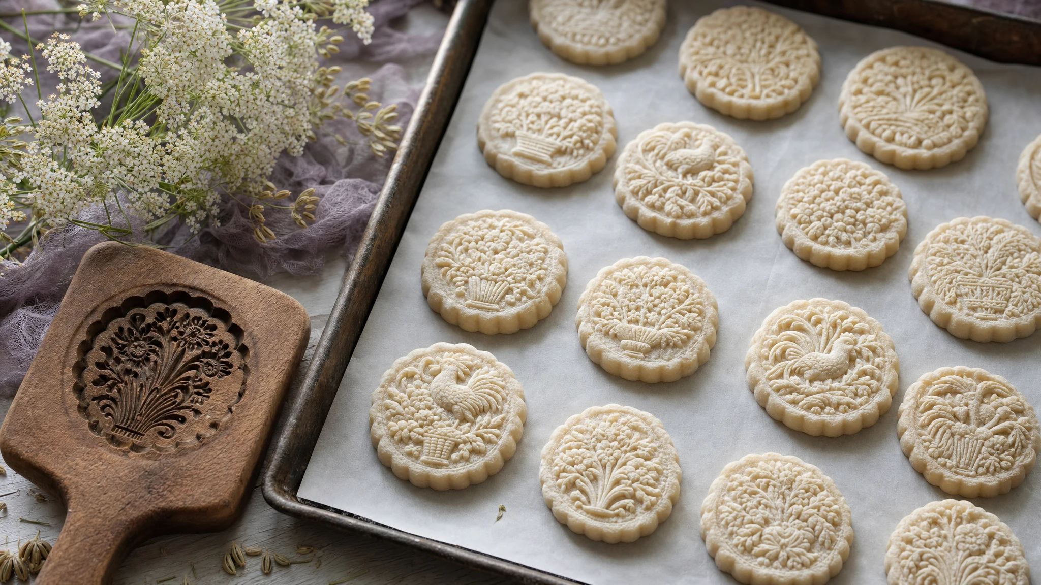 Springerle Cookies with Anise Oil: Molds, Drying and Flavor